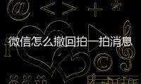 微信怎么撤回拍一拍消息，微信撤回拍一拍消息方法【詳解】