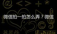 微信拍一拍怎么弄？微信拍一拍功能要怎么使用方法步驟教程