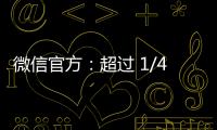 微信官方：超過 1/4 用戶置頂“文件傳輸助手”