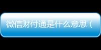 微信財付通是什么意思（財付通是什么意思）