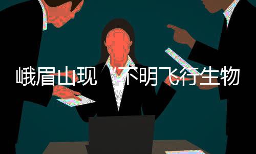 峨眉山現“不明飛行生物”像蛾又像蝶，專家辨識：是害蟲！