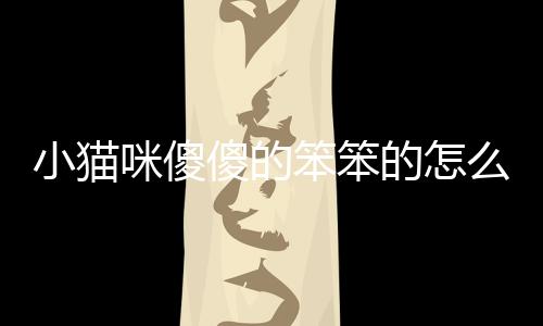 小貓咪傻傻的笨笨的怎么回事？小貓咪傻傻的笨笨的表情包
