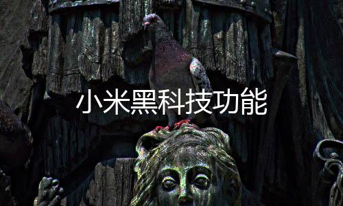 小米黑科技功能