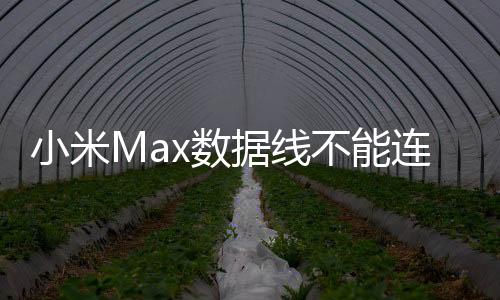 小米Max數據線不能連接