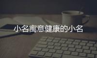 小名寓意健康的小名