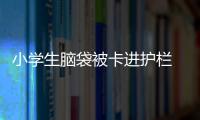 小學生腦袋被卡進護欄  消防員及時趕到