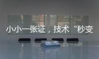 小小一張證，技術“秒變”產能_