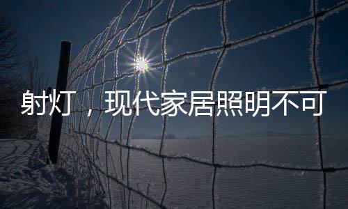 射燈，現代家居照明不可缺少的燈具