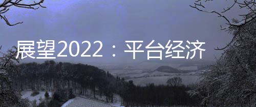 展望2022：平臺(tái)經(jīng)濟(jì)將與實(shí)體經(jīng)濟(jì)深度融合