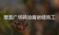 屋面廣場磚油膏嵌縫施工