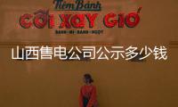 山西售電公司公示多少錢