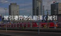 屬引凄異怎么翻譯（屬引凄異的讀音）