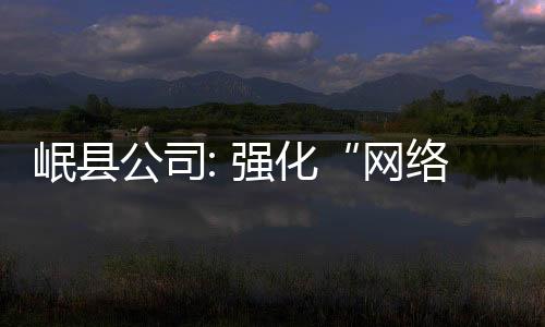 岷縣公司: 強化“網絡安全”意識