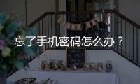 忘了手機密碼怎么辦？