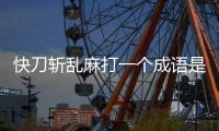 快刀斬亂麻打一個成語是什么（快刀斬亂麻 打一成語）