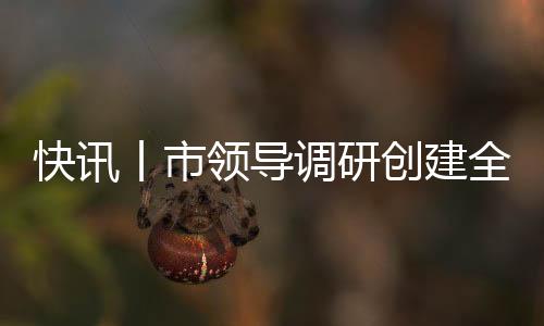 快訊丨市領(lǐng)導(dǎo)調(diào)研創(chuàng)建全國(guó)文明城市工作