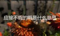 應接不暇的暇是什么意思呢（應接不暇的暇是什么意思）