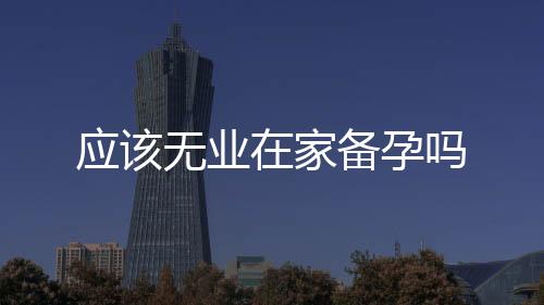 應該無業在家備孕嗎