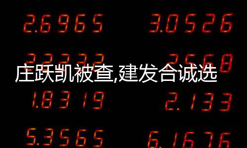 莊躍凱被查,建發合誠選舉林偉國為董事長
