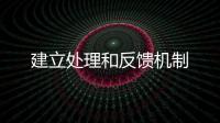 建立處理和反饋機制