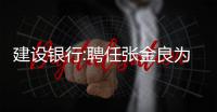 建設(shè)銀行:聘任張金良為行長