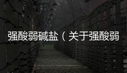 強酸弱堿鹽（關于強酸弱堿鹽的基本情況說明介紹）