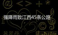 強降雨致江西45條公路中斷 經濟損失逾16億元