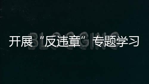 開展“反違章”專題學習