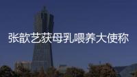 張歆藝獲母乳喂養大使稱號 談堅持母乳喂養原因