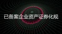 已備案企業資產證券化規模超2萬億
