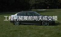 工程機械展前兩天成交額逾2億元