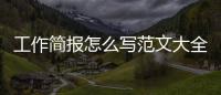 工作簡報怎么寫范文大全（工作簡報怎么寫范文）