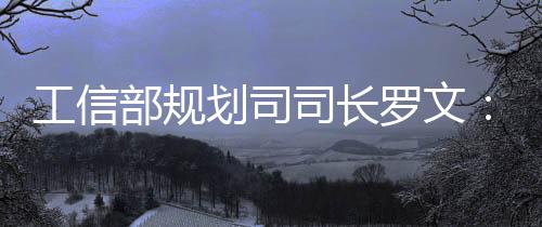工信部規劃司司長羅文：創新工作思路方法推進落實《中國制造2025》