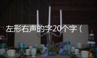 左形右聲的字20個字（左形右聲的字）
