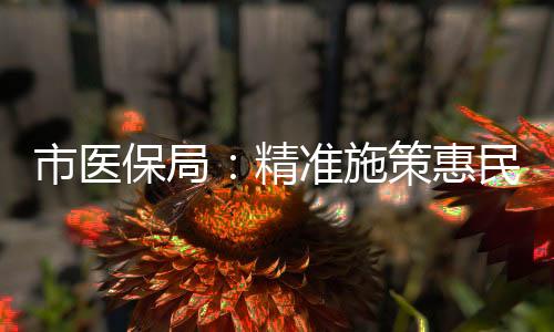 市醫(yī)保局：精準(zhǔn)施策惠民生 困難群眾有“醫(yī)”靠