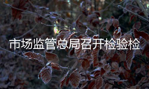 市場監(jiān)管總局召開檢驗檢測改革座談會
