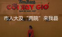 市人大及“兩院”來我縣征求工作報告意見