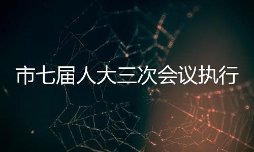 市七屆人大三次會議執行主席分組名單_