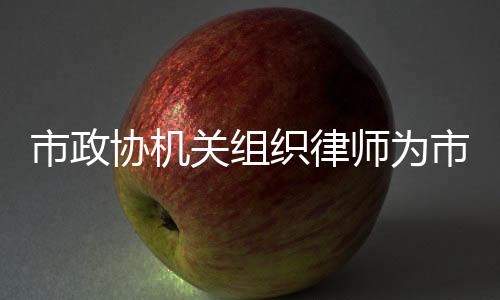 市政協機關組織律師為市民提供法律服務