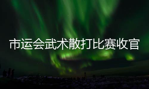 市運會武術散打比賽收官，梅江區“功夫”最好！