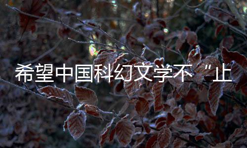 希望中國科幻文學(xué)不“止”于《三體》