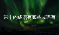 帶十的成語有哪些成語有哪些（帶十的成語有哪些）