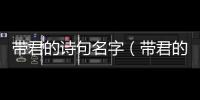 帶君的詩句名字（帶君的詩句）