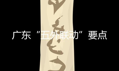 廣東“五外聯(lián)動”要點