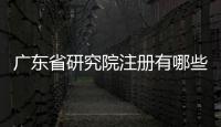 廣東省研究院注冊(cè)有哪些條件