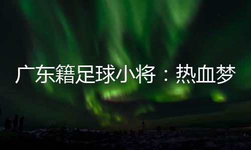 廣東籍足球小將：熱血夢想，挑戰無畏