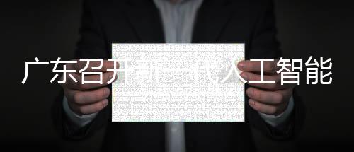廣東召開新一代人工智能產業與應用專家座談會
