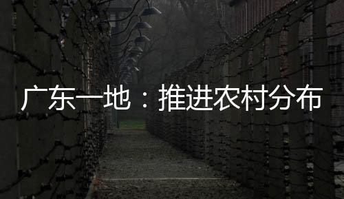 廣東一地：推進農村分布式光伏建設
