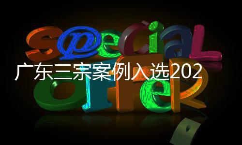 廣東三宗案例入選2022年度知識產權行政保護典型案例