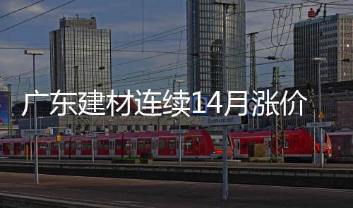 廣東建材連續(xù)14月漲價(jià),行業(yè)資訊